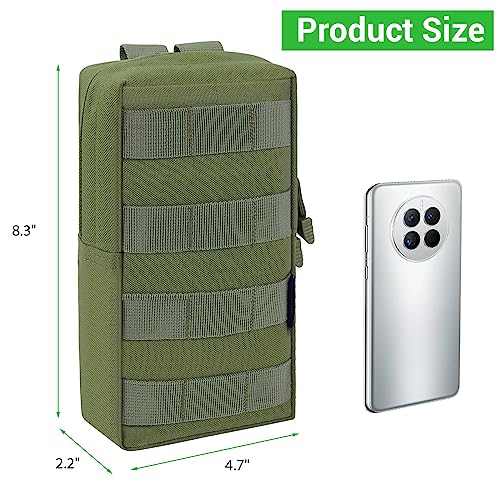 FUNANASUN 2 Pack Molle Pouches Tactical Pouch Small Molle Pouch Compact Water-Resistant EDC Pouch Molle Bag - Thumbnail 5