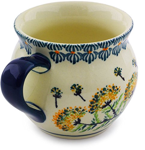 Taza polaca artesanal corazón 10 oz rojo floral miniatura 3