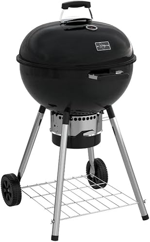 Lifespace 57cm Premium Charcoal Kettle Braai & Grill - thicker walls for better heat retention