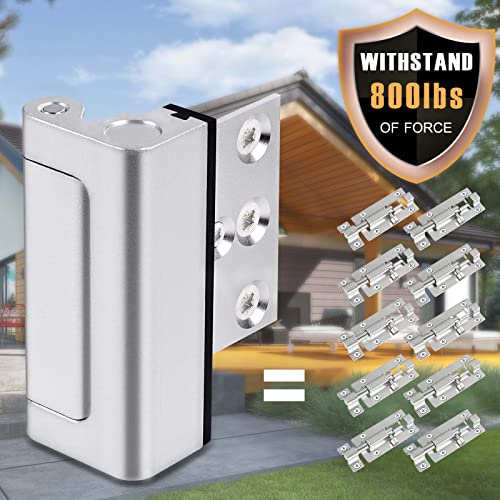 Steinwhale Home Security Door Reinforcement Lock 3Pack, Childproof Safety Door Lock Latch Inside Stopper, Add High Security To Prevent Home Unauthorized Entry, Aluminum Construction Finish #TOP1