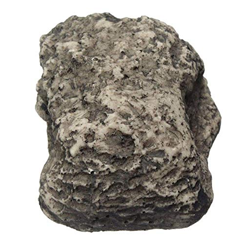 2 peças de pedra falsa escondida - parece uma pedra real - segura para jardim ou quintal ao ar livre