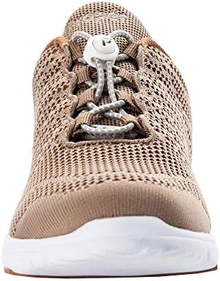 Propét Women's Travel Walker Evo Sneaker, Taupe/Sienna, 9.5 X-Wide | Image 4