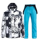 Veste de ski : poignets réglables, gants extensibles avec trous pour les pouces pour garder au chaud. Jupe interne coupe-vent, ourlet avec cordon de serrage interne, capuche amovible et réglable pour garder le vent à l'extérieur. Les fermetures éclair en maille respirante sous les bras évacuent rapidement la transpiration, vous gardant au sec et à l'aise à tout moment.