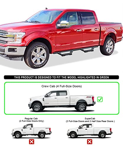 Estribos Laterales de Acero Inoxidable para Ford F150 2015-2026 miniatura 2
