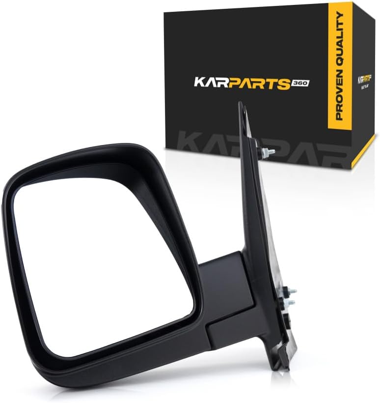 For Chevy Express 3500 2003 04 05 06 2007 Door Mirror Driver Side | Manual Folding | Non-Heated | Textured Black | Replacement For 15937986 | GM1320284