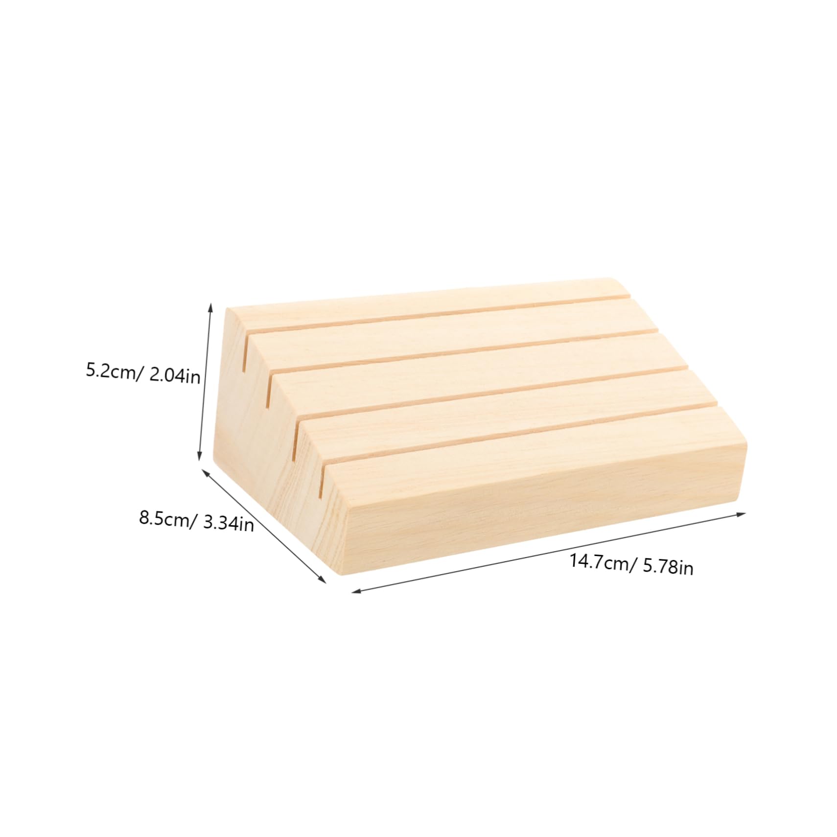 Yardenfun Wooden Card Deck Holder Card Rack for Games Place Card Holder Stand Dense Wood Smooth Surface Multiple Slots Easy to Use