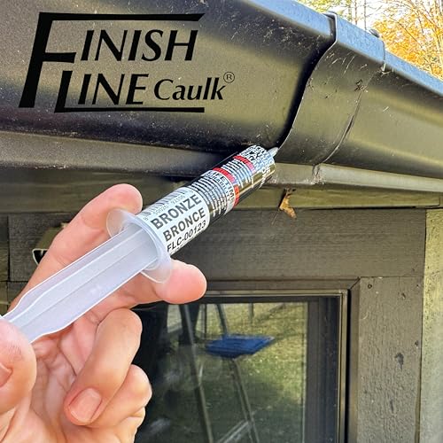 Image of Acrylic Urethane Elastomeric Sealant - Pre-Filled Precision Caulk Gun - Dark Brown /Bronze - 3 - Pack - Flexible & Durable Sealant for Trim, Baseboards, and Small Cracks
