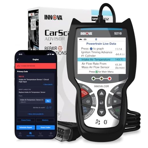 Innova 5210 OBD2 Scanner with Battery Tester