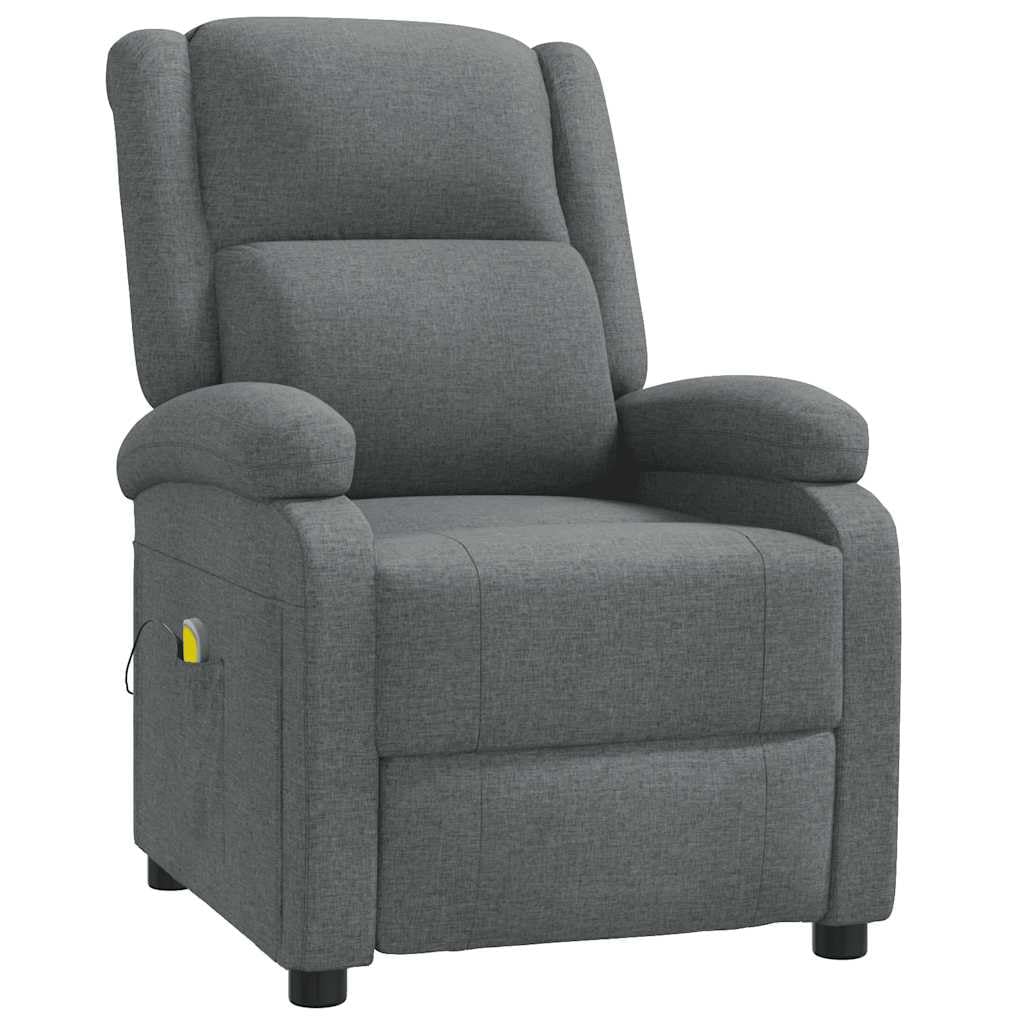 Sillon Relax Reclinable Electrico Sillón de Masaje de Tela Color Oscuro