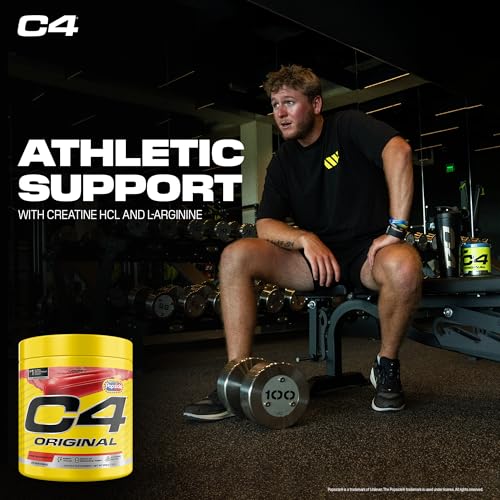 Image of Cellucor C4 Original Pre Workout - Popsicle Cherry - Pre-Workout for Endurance, Focus & Performance with 200mg Caffeine, Beta-Alanine, Creatine Nitrate, L-Arginine & PeptiPump - Sugar Free, 25 Serv