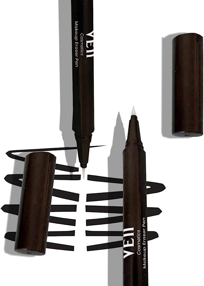 Oogmake-up remover pen, make-up remover gum voor onmiddellijke retouchering van verdwaalde of vlekkerige eyeliner, lippenstift en meer, reisvriendelijke make-up remover pen, eyeliner gum