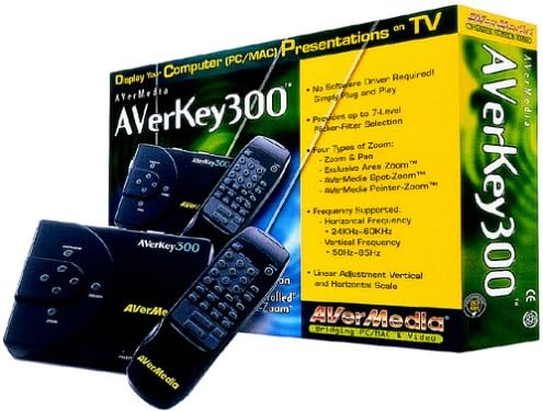 Avermedia Averkey 300 Gold 1024 X 768 Plug and Play PC to TV Converter with 16.7 Million Colors