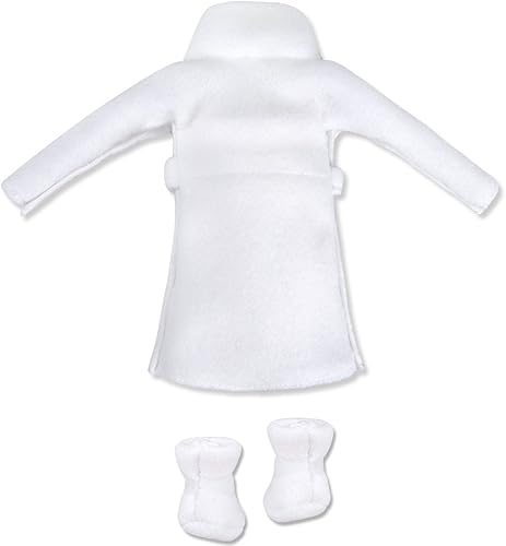 Miniatura 3 de E-TING Ropa de Santa Albornoz Accesorios de Navidad para muñeca elfo (bata blanca)