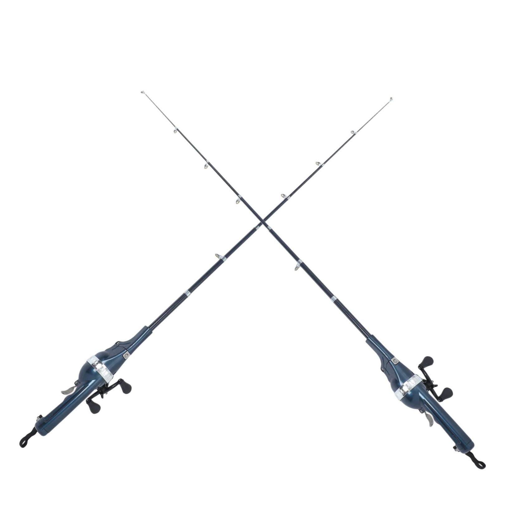 Toddmomy 2 Szt. Portable Collapsible Fishing Rod Combo with Integrated Reel Telescopic Pocket Fishing Gear for Travel Hiking Saltwater And Freshwater Use