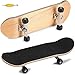 QNFY Finger Skateboard, Aggiorna Mini Tastiera Professionale Mini Skateboards Legno d'Acero Assemblaggio Fai da Te Finger Skate Boarding Skatepark Giocattolo Giochi Sportivi Regalo per Bambini (Nero)