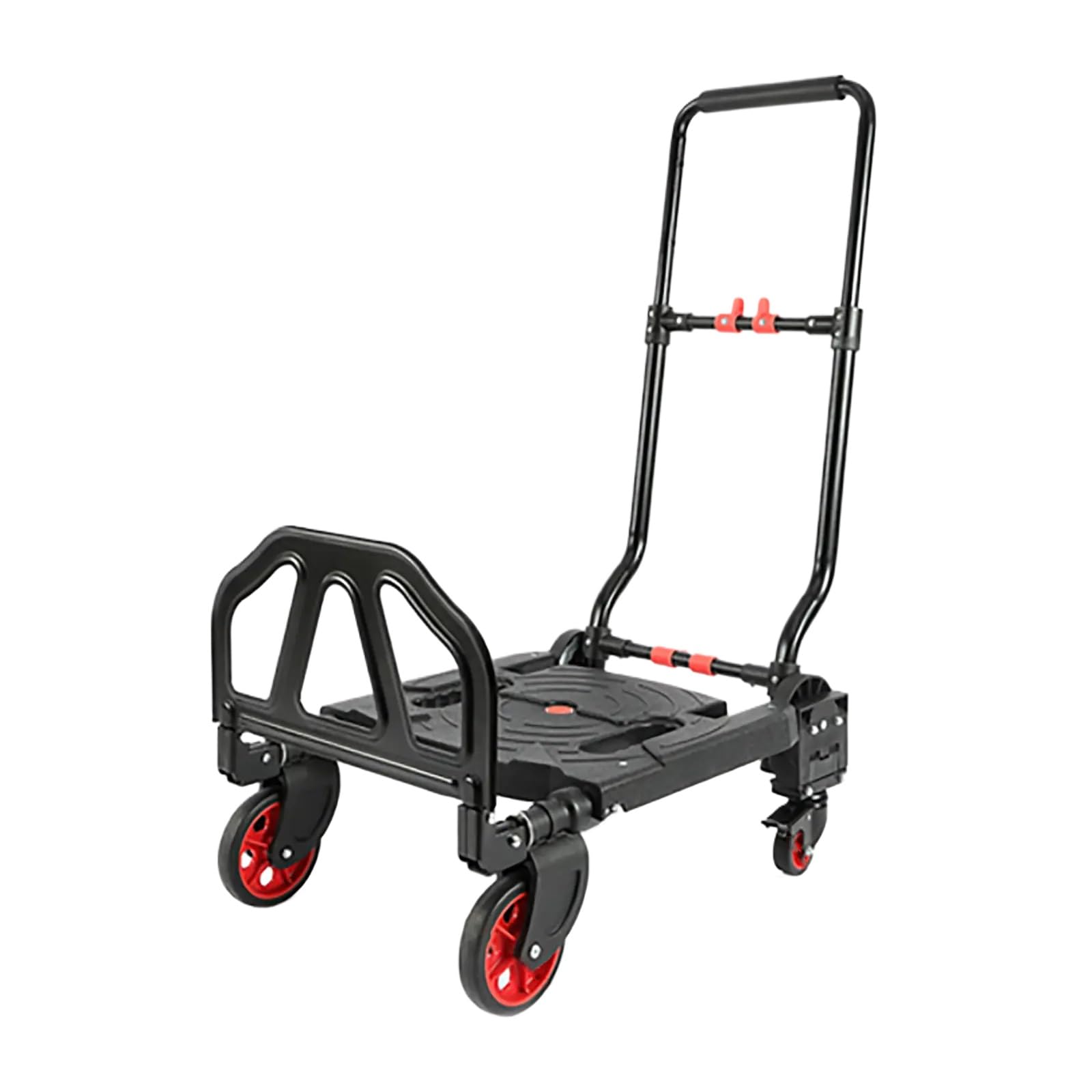 LKLNKVL Handcart, 2-in-1 with Retractable Handle and Wheels, Easy to Store, Suitable for Supermarkets/Camping/Offices/Schools