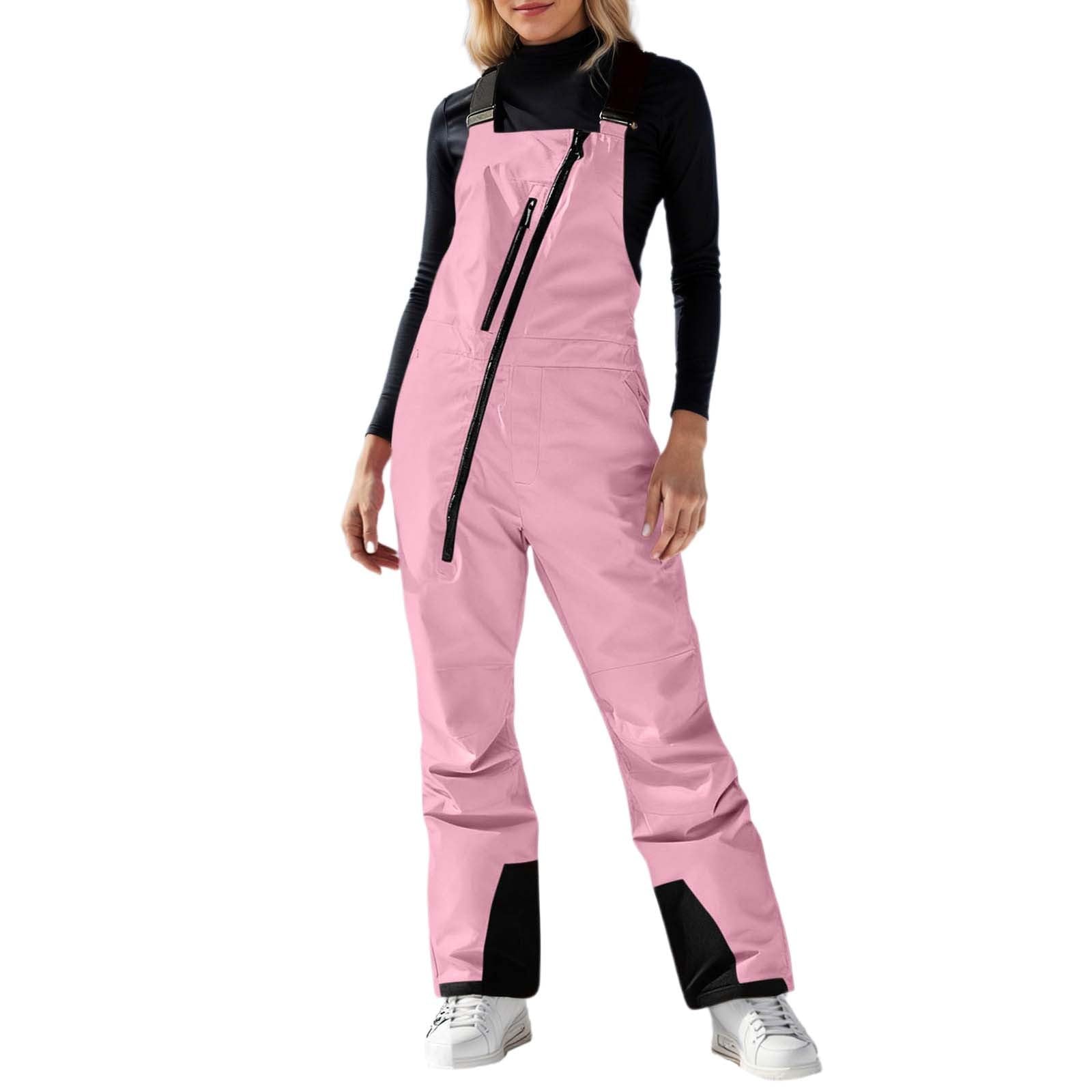Genérico Pantalones De Esquí para Mujer, Pantalones TéRmicos De Snowboard, Pantalon De Exterior para Mujer, Cintura Ajustable Ropa De Esquí Deporte Leggins Termicos