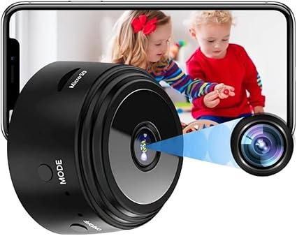 NOVUSOL WiFi Spy Camera 1080P WiFi Hidden Camera Wireless Indoor Secret Camera Baby Mini Spy Cam Home Security Surveillance Camera Micro Small Monitor Video Camera with Motion