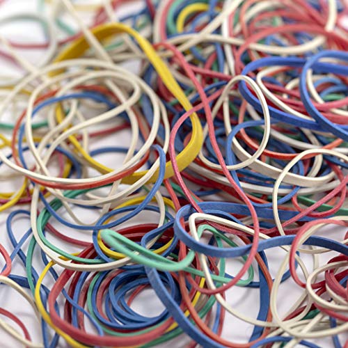 Officemate Assorted Size And Color Rubber Bands, 4 Oz (82025) #TOP3