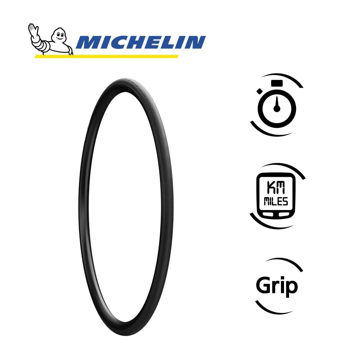 MICHELIN - Lot de 2 Pneus Route Lithion 4 Performance Line 700C TS - Black ou Classic