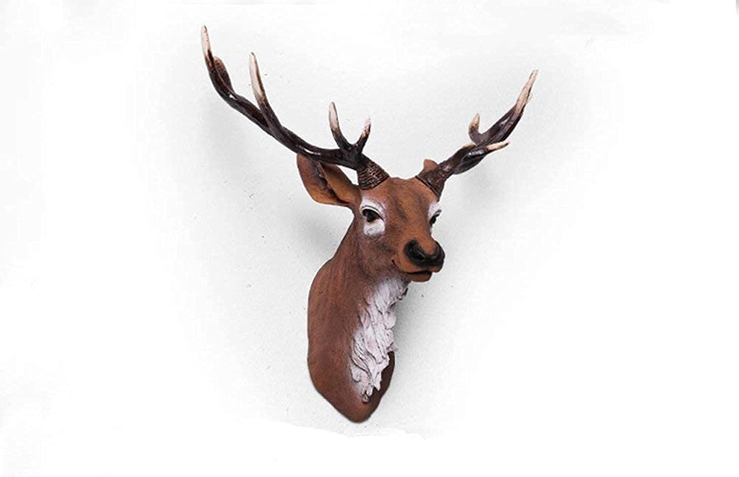 Wall Hanging Tree Resin Craft Animal Wall Deer Head Hanging Animal Decorative Resin Animal Lips Deer Wall (Color : Nany)
