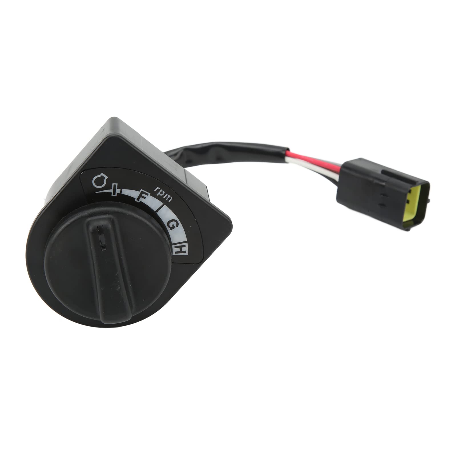 Ausla Interruptor del Motor del Acelerador Unidad Selectora de Perilla del Acelerador ABS 14725311 Reemplazo de Control del Motor de 5 Pines para Excavadora EC220D EC250D EC350D EC380D EC480D