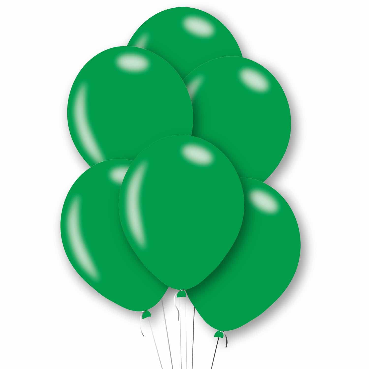 Amscan 9912741 - Metallic Green 11" Latex Party Balloons - 10 Pack