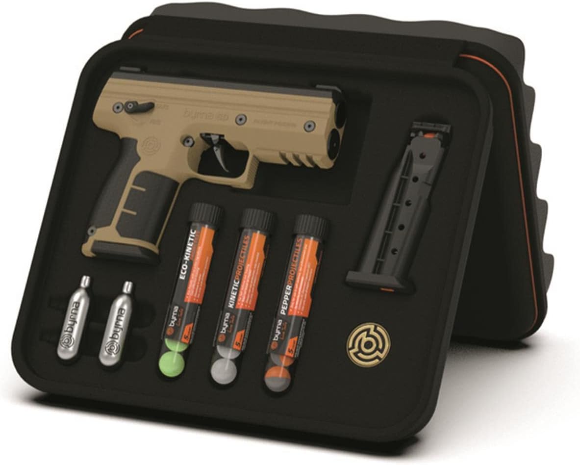 Byrna SD Pepper Launcher Starter Kit, Tan