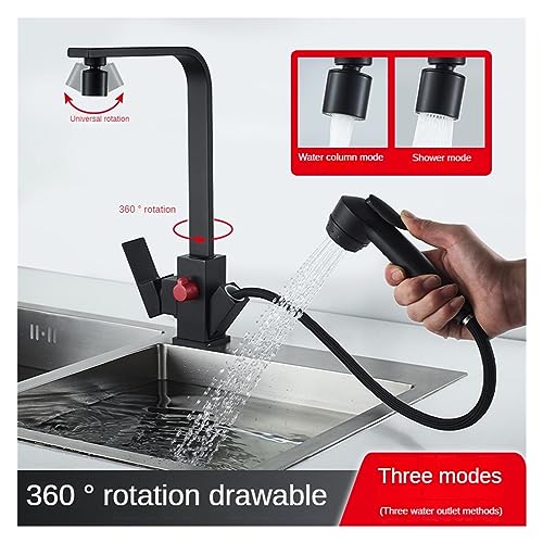 Robinet d'évier double commande eau froide et chaude en cuivre - 4