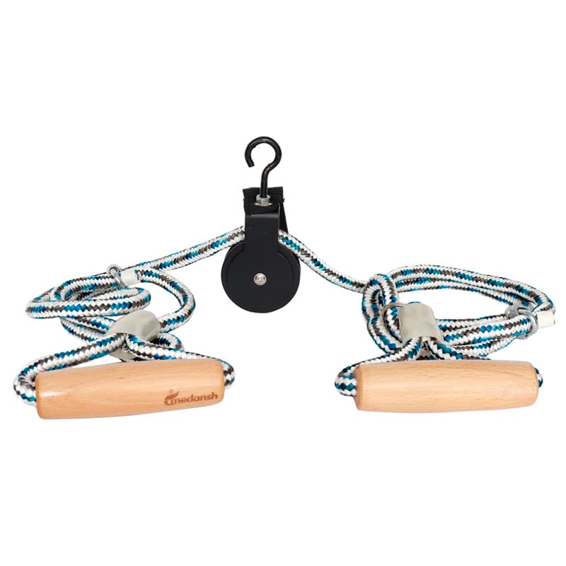 medansh - experience wellness shoulder pulley multi use for home gym exercise and physical therapy