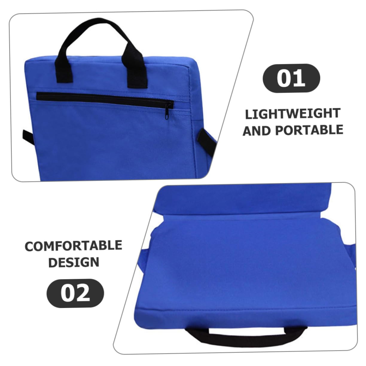 Garneck Foldable Camping Chair Cushion Portable Outdoor Seat Pad Oxford Cloth Cover