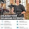 Alesis Nitro Max Kit Electric Drum Set with Quiet Mesh Pads, 10 Dual Zone Snare, Bluetooth, 440+ Sounds, Drumeo, USB MIDI, and Drummer Headphones