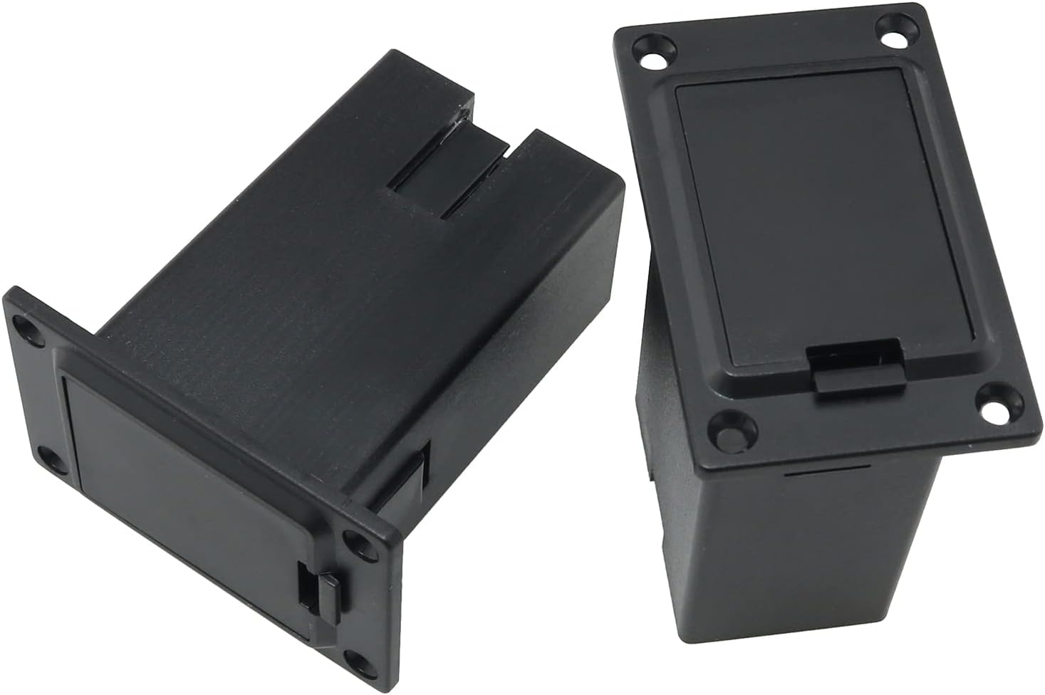 Pickup Battery Box FMHXG 2PCS 9V Black Plastic Guitar