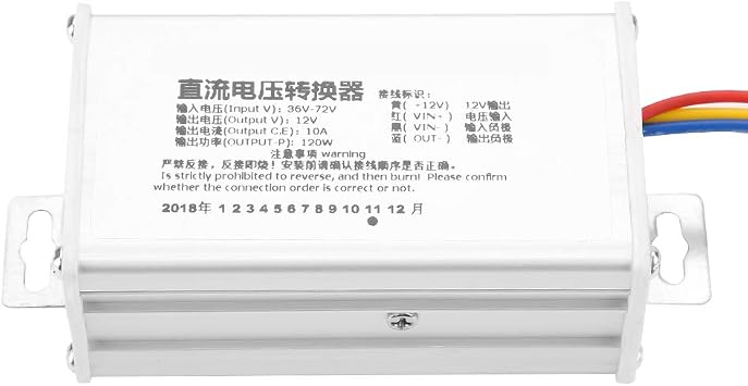 DC Converter Buck Module, DC-DC Power Supply Adapter Module, 120W Step Down Converter, 36V 72V to 12V 10A Reduced Voltage Power Converter