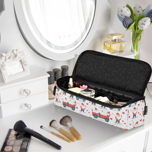 Bolsa organizadora de viaje para herramientas de cabello resistente al calor de mármol para planchas, rizadores y cuidado capilar miniatura 7