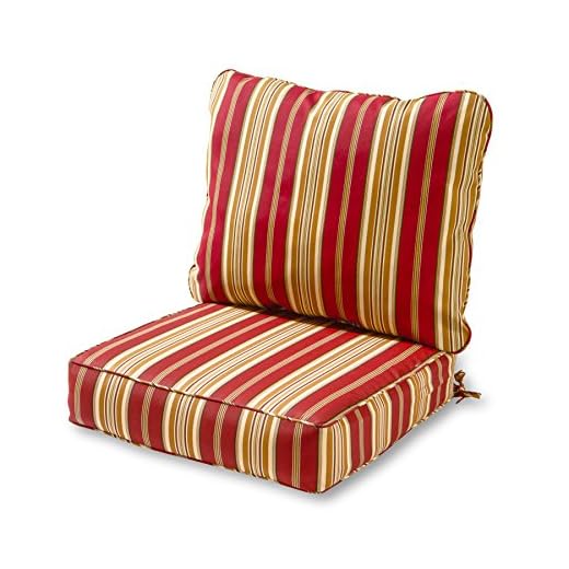Tuscan Stripe Outdoor 2-piece Deep Seat Cushion Set