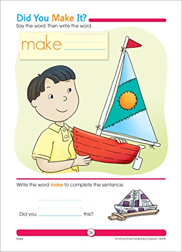 School Zone 02244 Sight Word Fun Workbook thumb #5