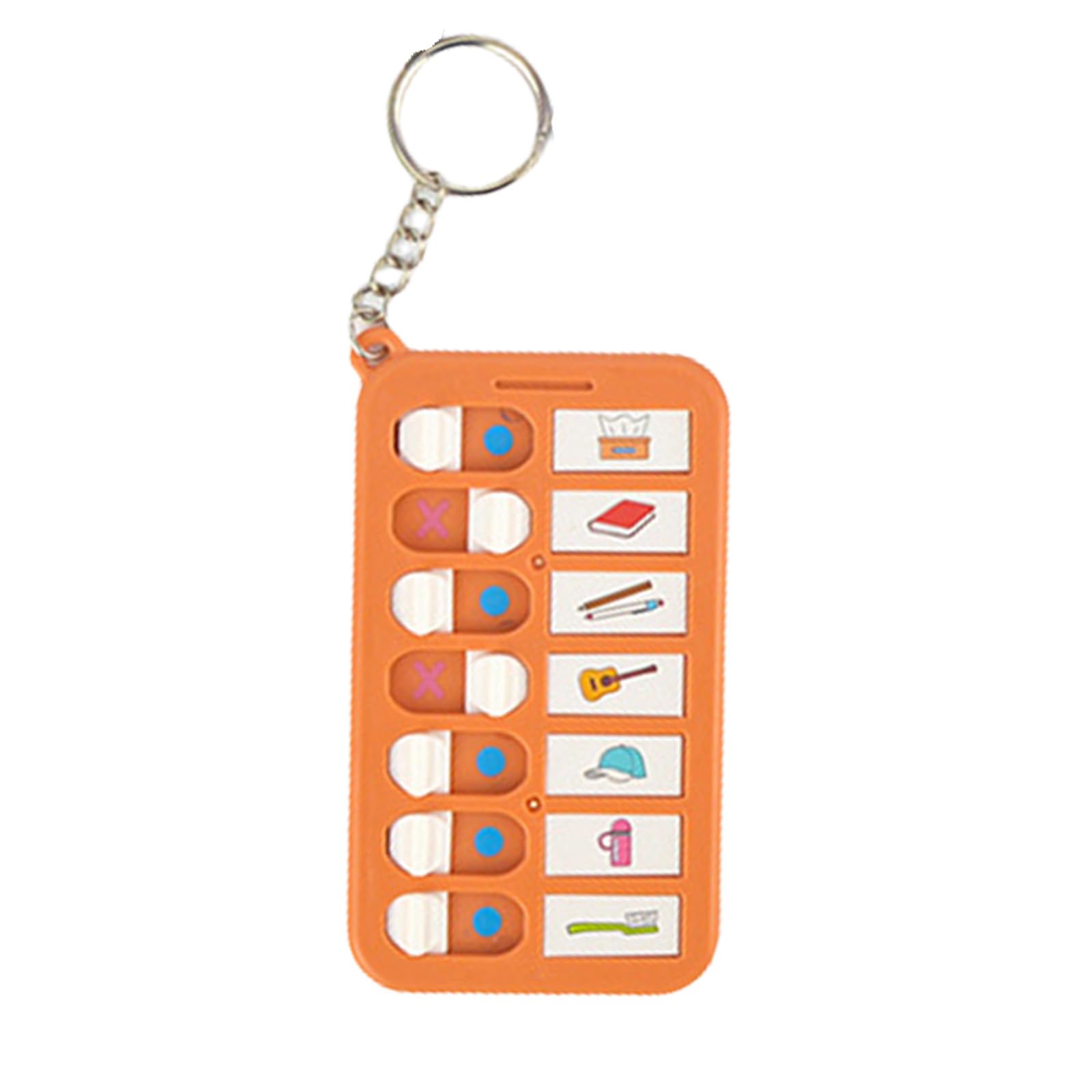 Guaber D Aily Planner Boar Keyrings Portable Chore Chart Keychains Car Rings Schedule Task For Kids Reminder For The Elderly Chore Chart Schedule Keyring