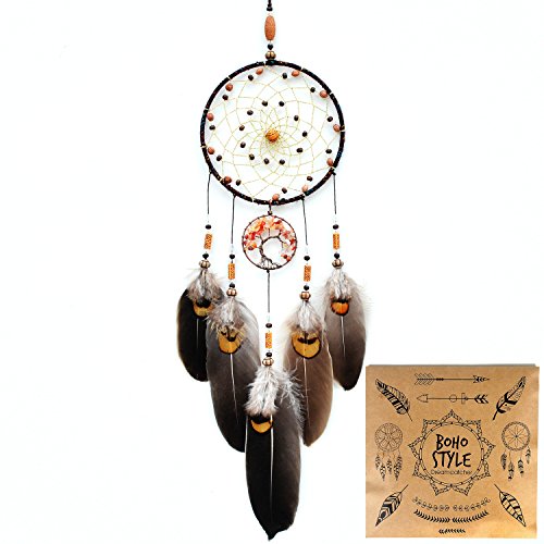 Littlear Dream Catcher Handmade Tree of Life Dream Catchers with Feathers Wall Hanging