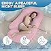 PILLANI Pregnancy Pillows for Sleeping - V C U Shaped Full Body Pillow with Removable Cover, 57inch Cooling Maternity Pillow for Pregnant Women, Support for Back Belly Legs Hip - Pregnancy Must Haves