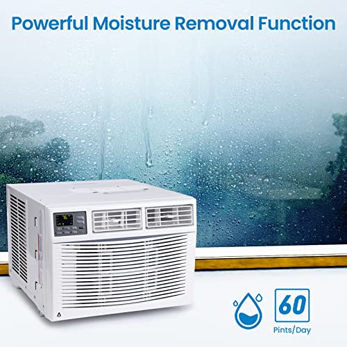 Image of Smart 10000 BTU Window Air Conditioner with WiFi App & Remote Control, Energy Saving Window AC, Fast Cooling for Rooms Up to 450 Sq.Ft, Dehumidifier, Quiet Operation, Easy to Install