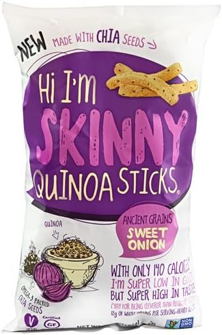 Cornfields Hi I'm Skinny Quinoa Sticks Ancient Grains Sweet Onion -- 7 oz - 2 pc