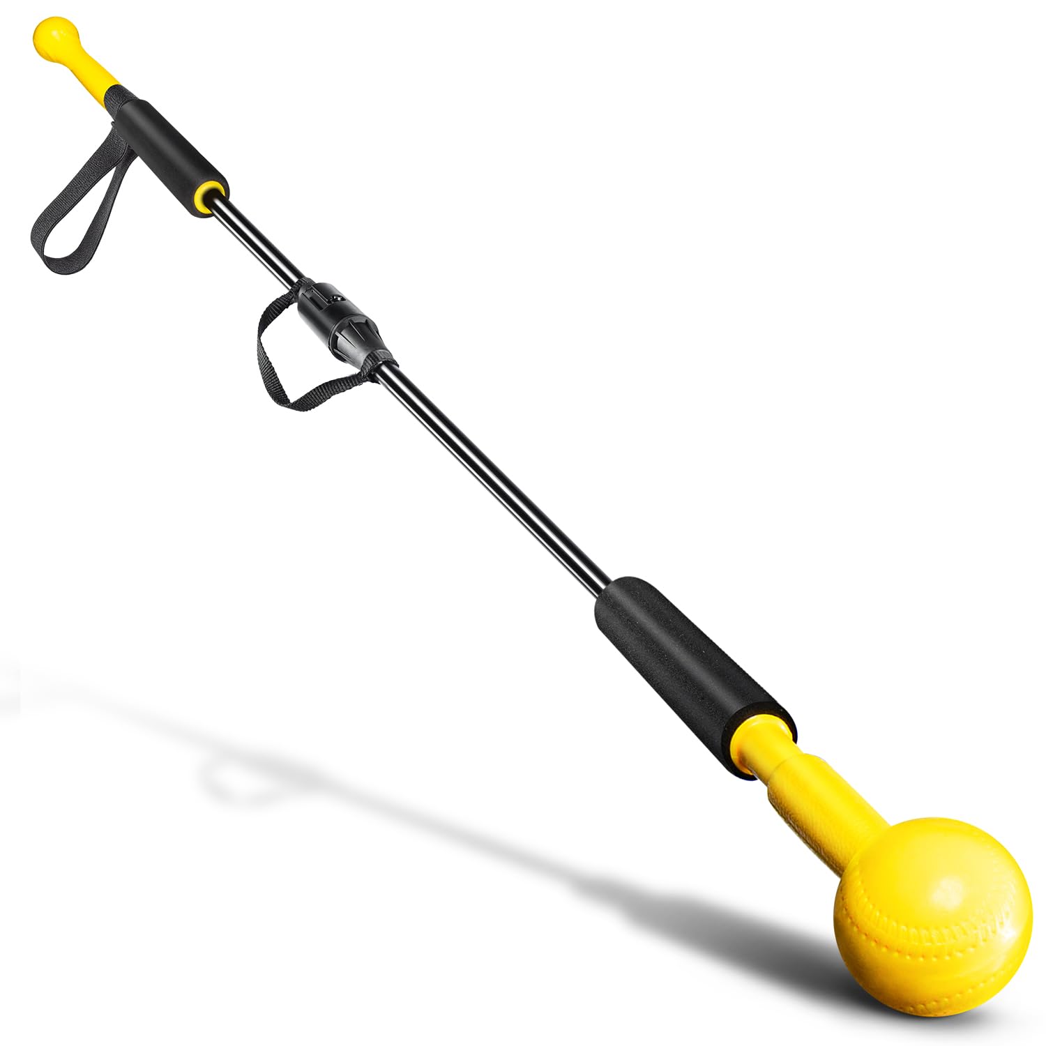 Baseball/Softball Hitting Stick with Dual-Size Ball Head, 54" Detachable Baseball Hitting Stick Practice Swing,Hitting,Batting,Portable Swing Trainer Great for One-On-One Coaching Training Equipment