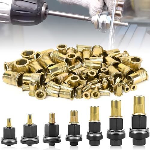 Portatile e pratico: il set è leggero, compatto e facile da trasportare, rendendolo perfetto per ambienti di lavoro mobili. Grazie alla chiara indicazione delle dimensioni, puoi scegliere rapidamente il capo del rivetto adatto e lavorare in modo efficiente.