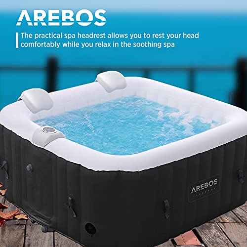Arebos 2X Nekkussen voor Whirlpool | wit | 100% waterdicht | ergonomisch gevormd | PU schuim | Whirlpool accessoires - Image 7
