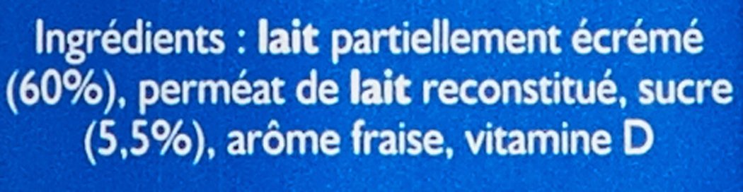 Candia Lait Arôme Fraise Candy 'Up 6 x 20 cl