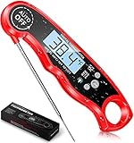 【LEICHT LESBARES DIGITALES THERMOMETER】 Dieses Backofenthermometer verfügt über einen hellen LCD-Bildschirm mit Hintergrundbeleuchtung, mit dem Sie die Temperatur sowohl in einer schlecht beleuchteten Küche als auch im Freien mit zu viel Licht leicht ablesen können. Der perfekte Begleiter für jeden Koch- oder Grillliebhaber!