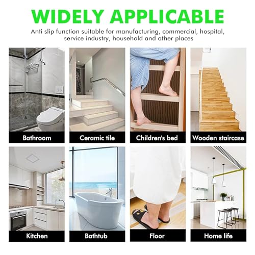 15 Stück Treppenstufen Matten Antirutschmatte, 15 x 80 cm Transparent Stufenmatten Selbstklebend, Antirutschstreifen Treppe Set, Antirutsch Treppen Rutsche Selbstklebend für Holzstufen Klebeband Pads