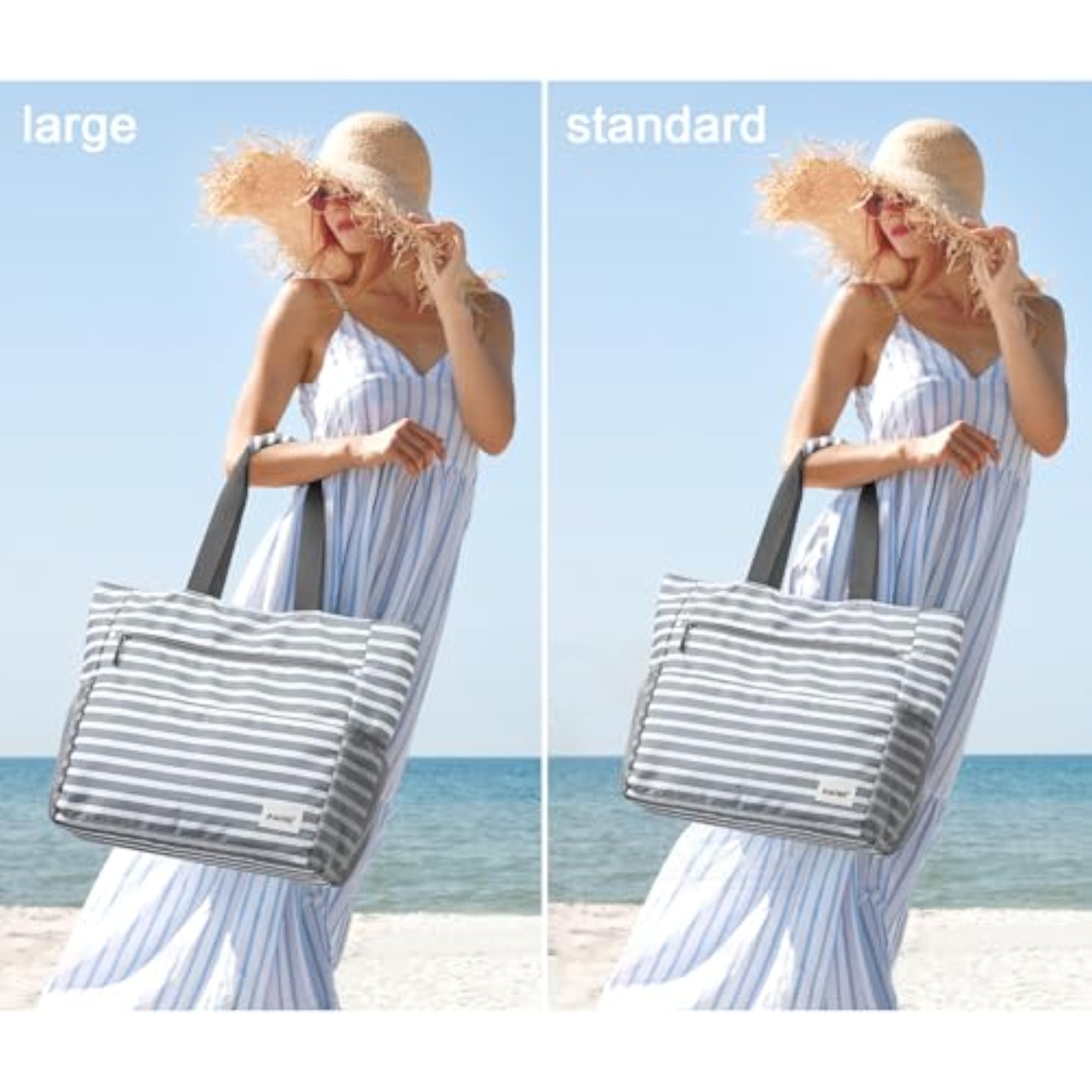 Waterproof Sandproof Beach Tote Bag, Large Capacity