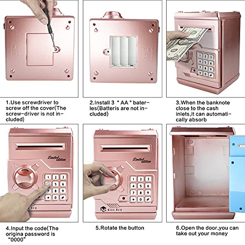 Tirelire électronique code secret HUSAN pour apprendre à épargner - 5